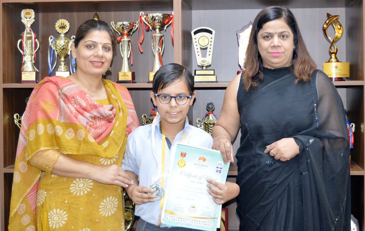 Yagya Dubey, a shining star from Class 6C, has achieved remarkable success in the 42nd Abacus Competition!
At the National level competition held in Delhi, Yagya clinched the Gold Medal, showcasing his exceptional talent and dedication.
#SaupinsSchoolPanchkula #ProudMoment