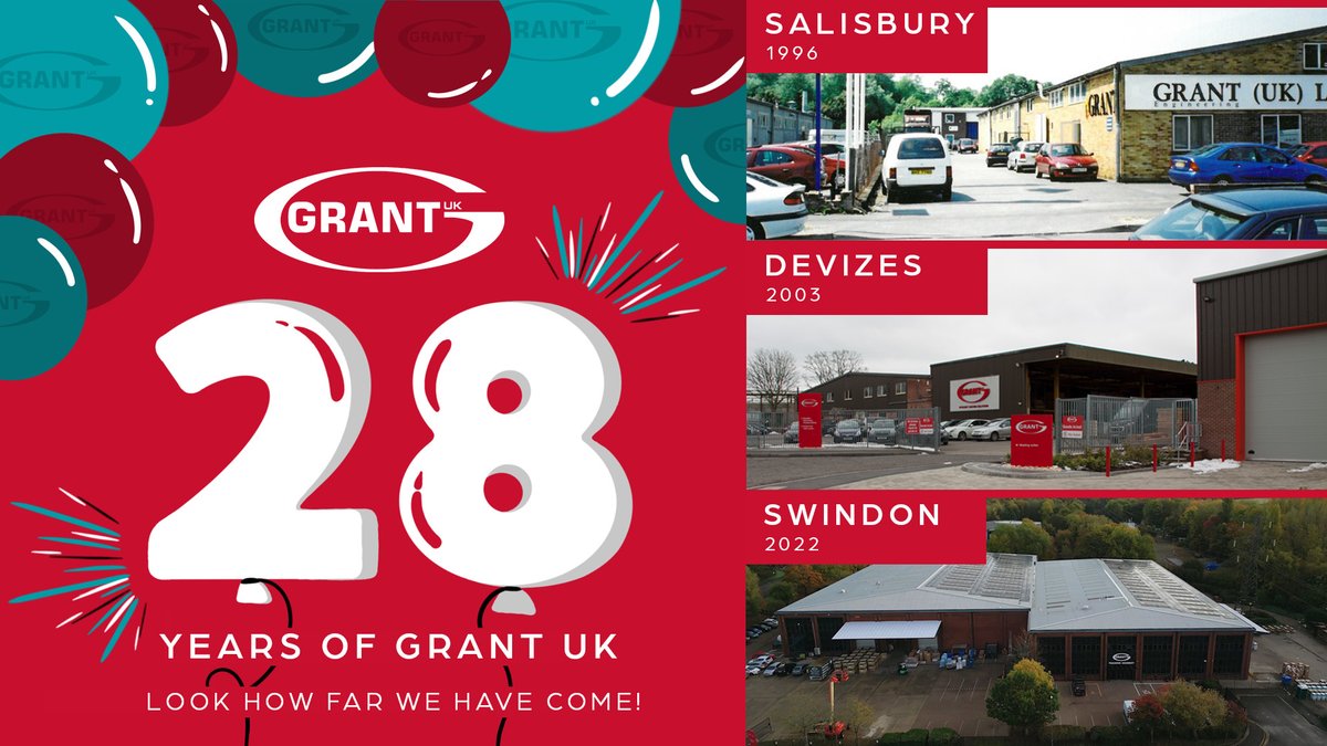 This weekend, it’s our birthday! We celebrate 28 years of Grant UK! Take a look at how far we have come by viewing our heritage & timeline here - bit.ly/GRANTUKTIMELINE