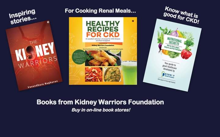 #kidneydisease #lifestories #nutrition #diet #recipes

Kidney Warriors Foundation has published #books that will help patients in some way or other. When a #CKD patient is feeling lost, time to read any of these. Some interesting #recipe can change the mood.
Available on #Amazon