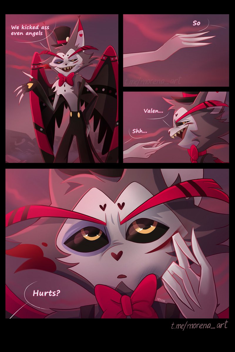 nu_MORENA_art's tweet photo. #art #digitalart #comics #HazbinHotel #HazbinHotelAngelDust #HazbinHotelHusk #huskerdust #huskerdustfanart https://t.co/Ti8o4YLkKl