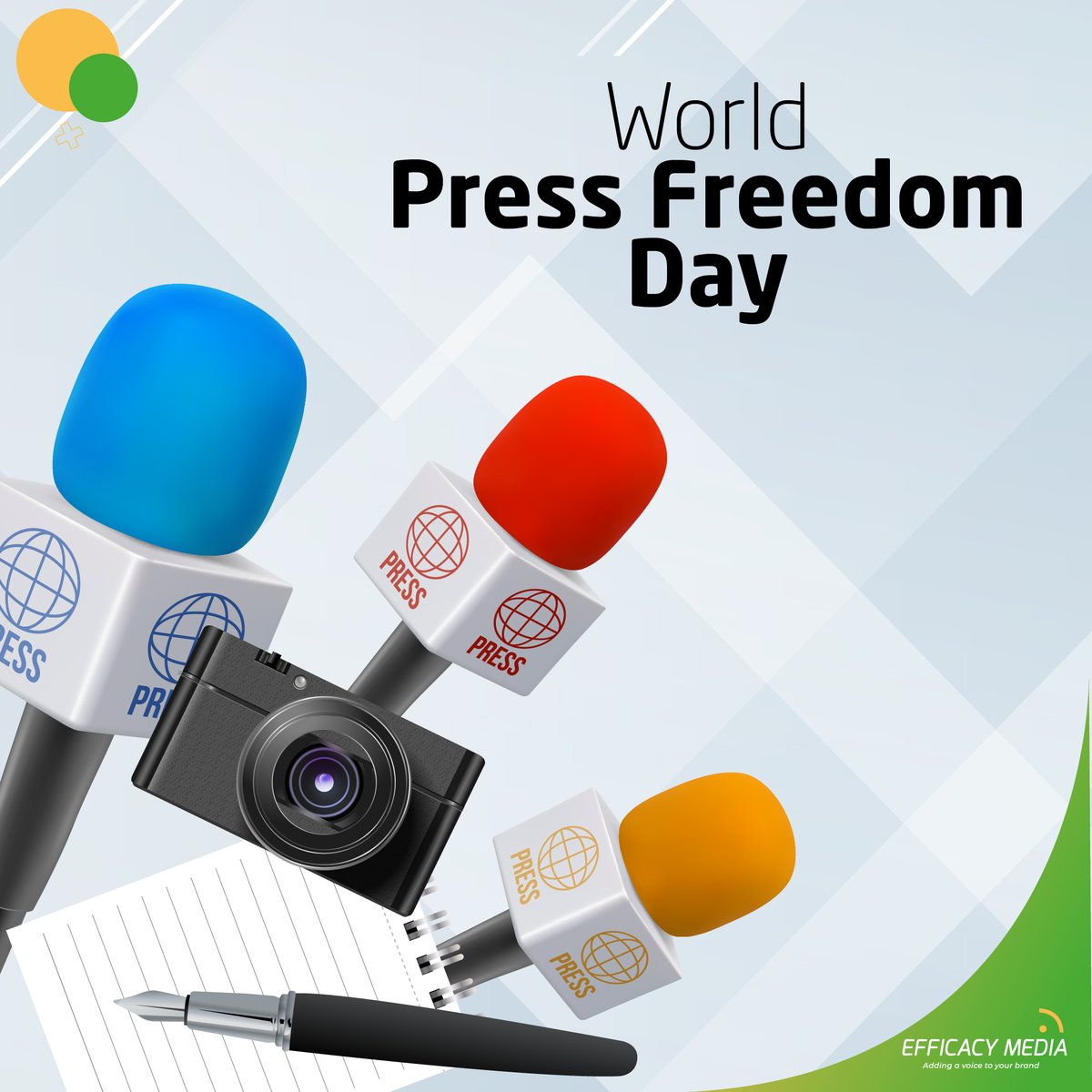 It's Press Freedom Day! At Efficacy Media, we recognize the vital role of a free and independent press in a functioning democracy. ⚖️

#EfficacyMedia #PressFreedomDay #FreePress #JournalismMatters