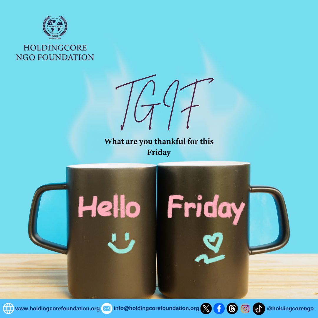 Take a deep breath, it's Friday! Time to celebrate your wins and prioritize some well-deserved self-care.

#friday 
#selfcare 
#HoldingcoreNGOFoundation