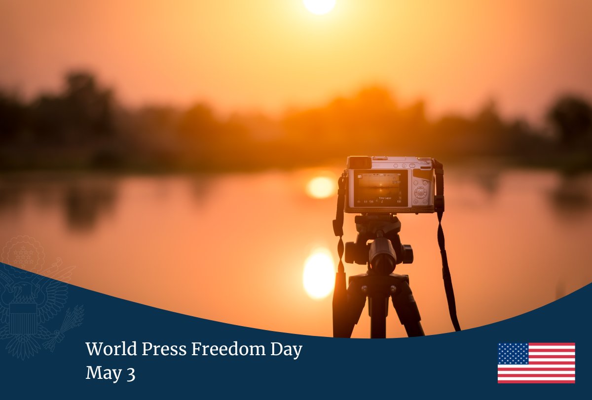 On #WorldPressFreedomDay 2024, @USEmbZim honors the journalists who courageously cover environmental challenges. Journalism serves as a beacon of truth and accountability and a free press amplifies voices, exposes injustices, and drives meaningful action for our planet's health.