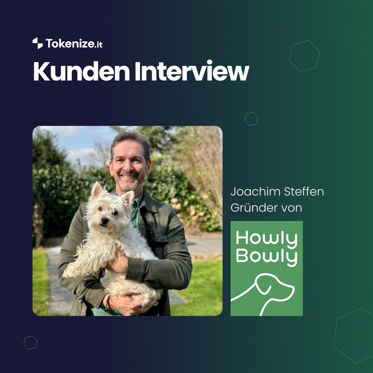 🔥 BEHIND THE SCENES 🔥
🎤 𝐊𝐮𝐧𝐝𝐞𝐧 𝐈𝐧𝐭𝐞𝐫𝐯𝐢𝐞𝐰 - Pet-Tech Startup Howly Bowly
✨ Gründer Joachim Steffen wurde von seiner eigenen Fellnase inspiriert und strebt danach, Hunden zu einem gesünderen und längeren Leben zu verhelfen.
💡 Erfahre im Interview mehr über Howly…