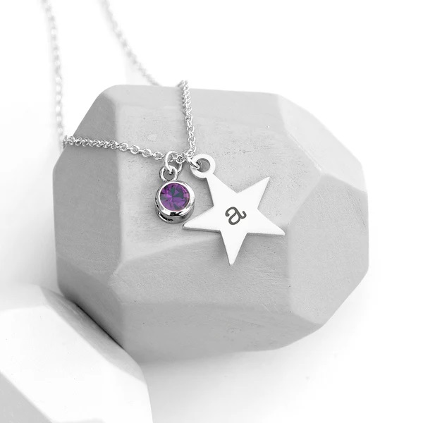 Personalised with any initial on the star charm & a coloured crystal representing the birth month (all 12 to choose from), this necklace would make a pretty gift idea  lilybluestore.com/products/perso…

#birthstone #birthday #jewellery #giftideas #mhhsbd #earlybiz