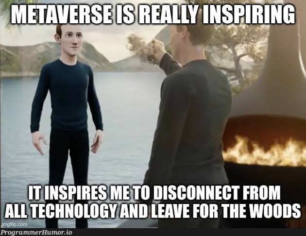The Metaverse is really inspiring 😁