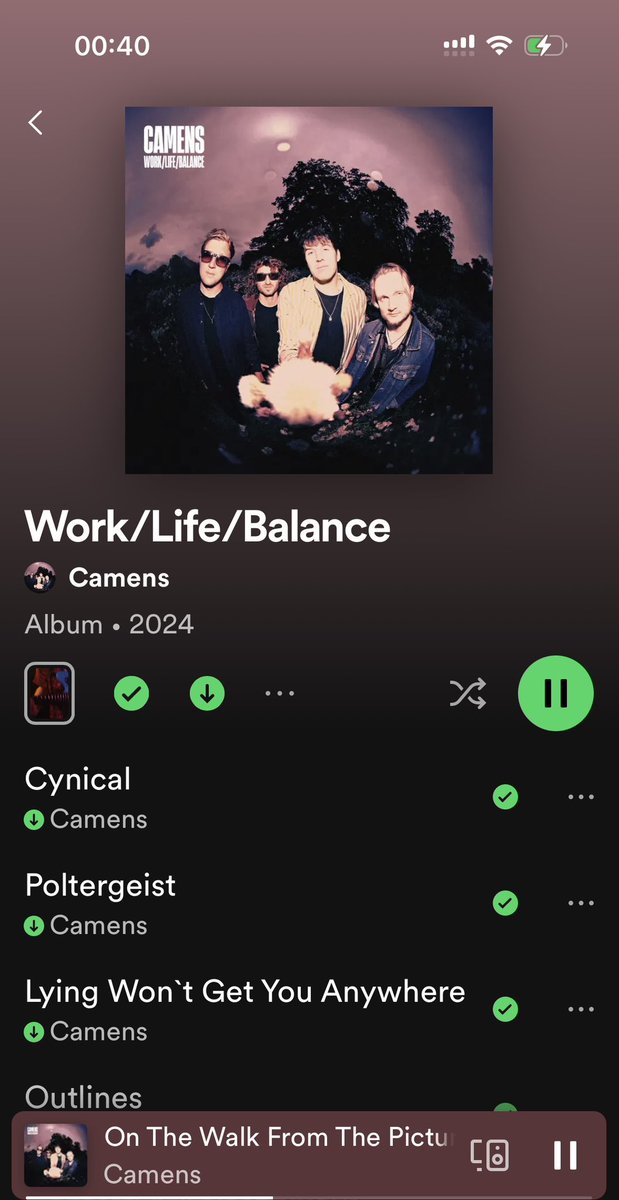 At midnight, Work/Life/Balance sounded just perfect……lived up to everything I hoped it’d be. Massive 🙌🏻👏🏻🙌🏻👏🏻to @camensuk for sharing this beaut of an album with us!! Roll on tonight x🎶🥰🎶