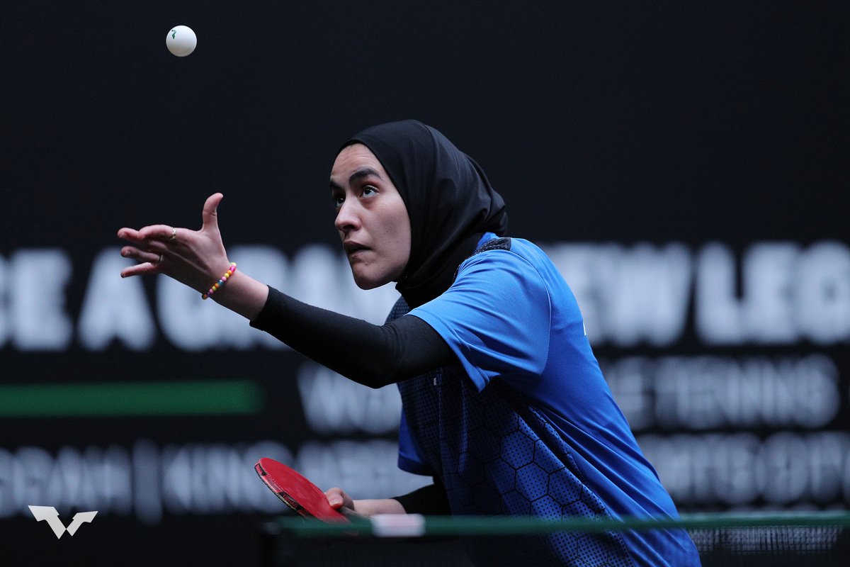 In a battle of Africans in round 1 of the #SaudiSmash women's qualifying, Cameroun's Sarah Hanffou got the better of Lynda Loghrabi, securing a 3-1 win over the Algerian to proceed into round 2 where she will play against Izabela Lupulesku of Serbia. 📸 - WTT