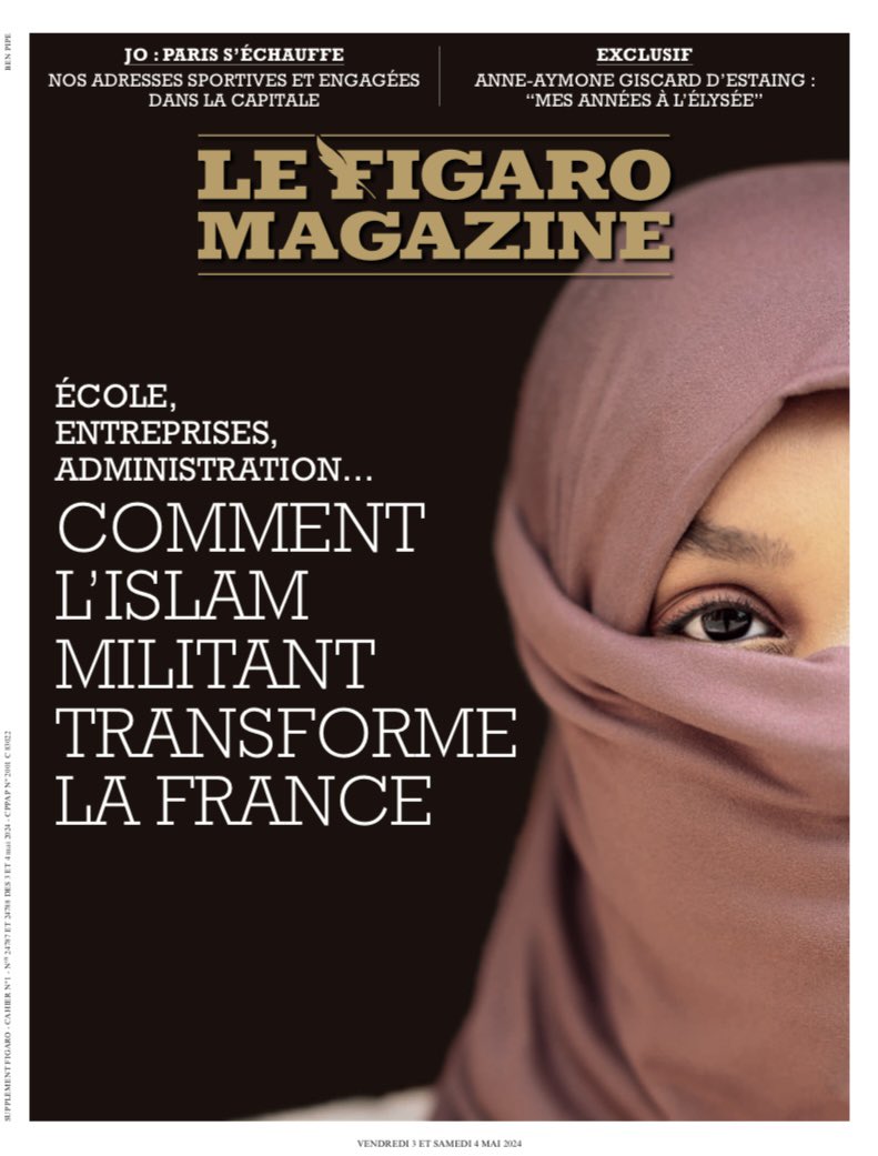 Une du @FigaroMagazine_ avec @Le_Figaro de ce week end