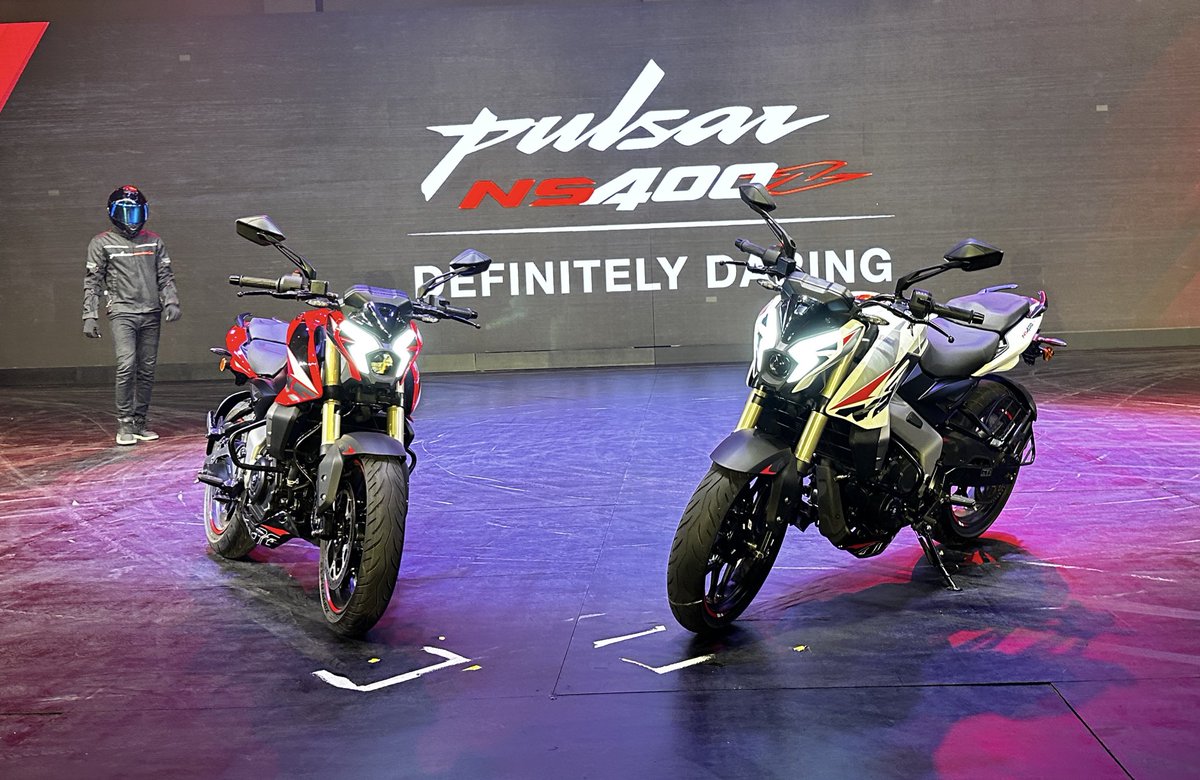 Bajaj does it again! Phenomenal pricing by Bajaj, the Pulsar NS400 is launched at ₹ 1.85 lakh (ex-showroom). This pricing is introductory and booking for the bike has commenced at ₹ 5,000 and deliveries to begin in June, 2024. #BajajPulsarNS400 #PulsarMania