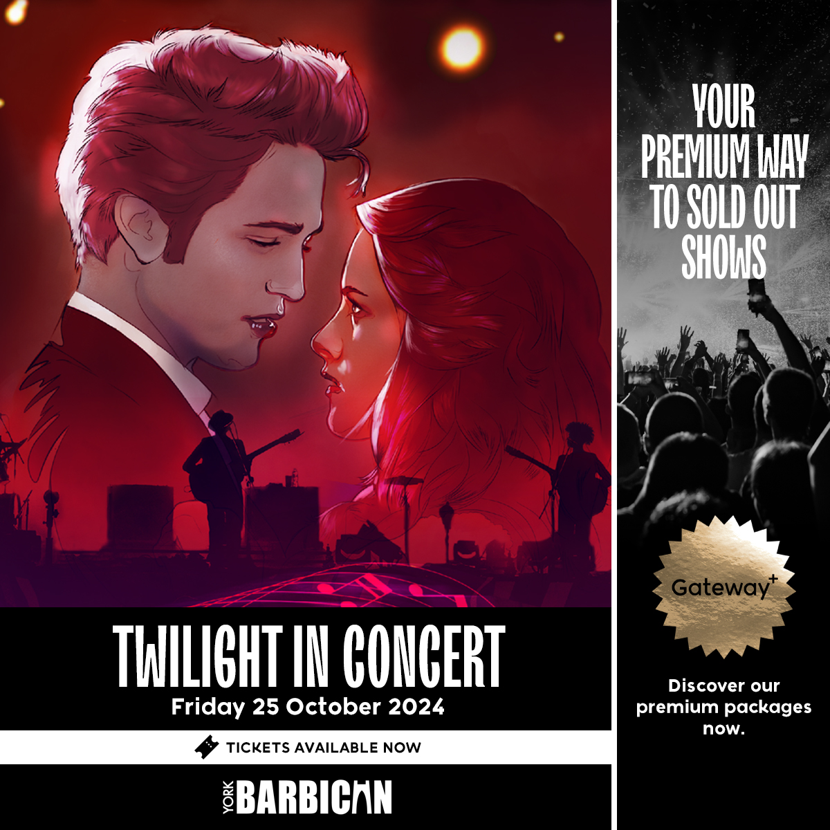 ❤️🧛🐺 'No measure of time with you will be long enough, but let's start with forever...' #TwilightInConcert: The Film with Live Band comes to @yorkbarbican! 🎟️ Tickets: yorkbarbican.co.uk/whats-on/twili… ➕ Gateway+ Premium: yorkbarbican.seatunique.com/music-tickets/… #York #YorkBarbican @thisisyo1