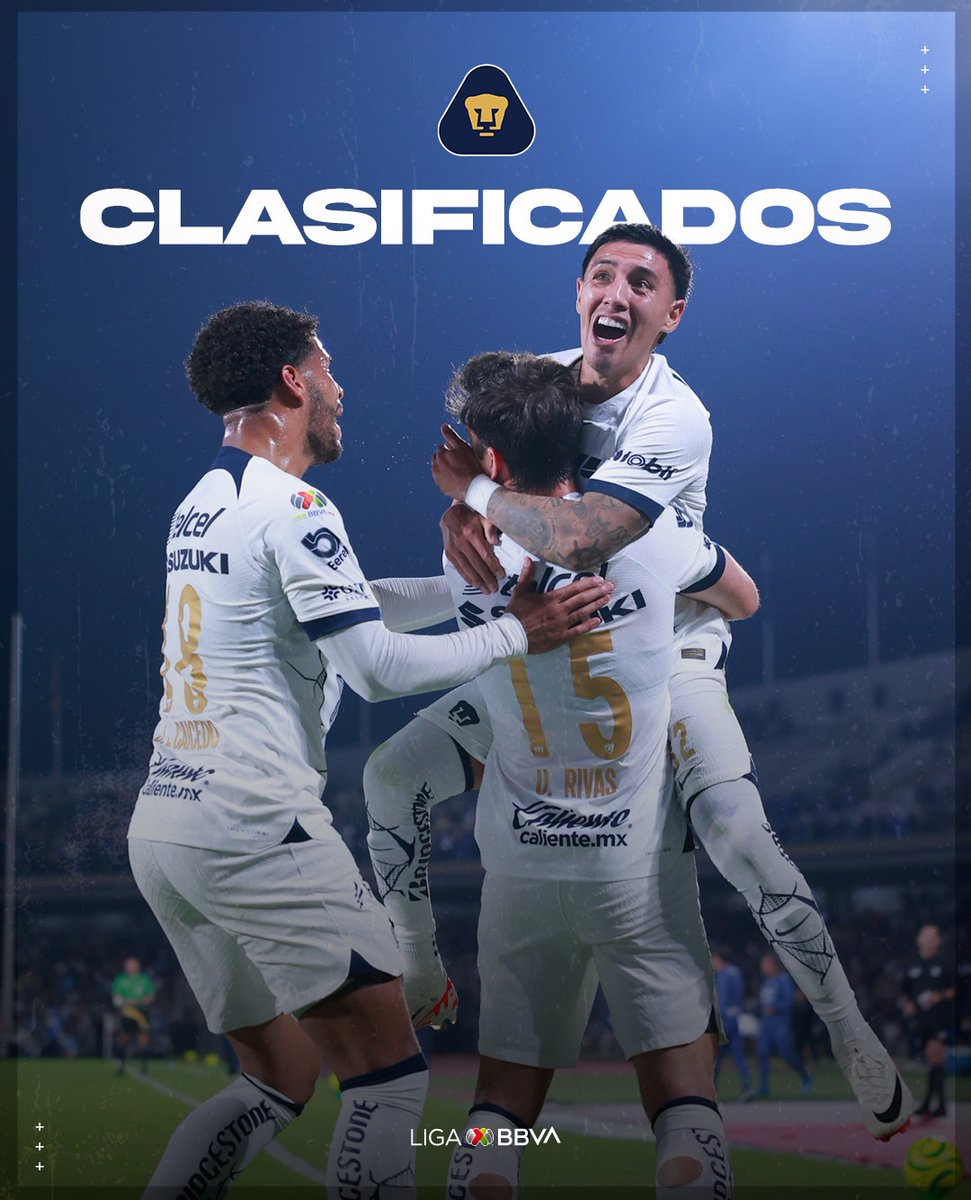 BIENVENIDOS A 4TOS DE FINAL 🏆😎

Desde los once pasos, los @PumasMX aseguraron su estancia en la siguiente ronda de la Liguilla 🔥