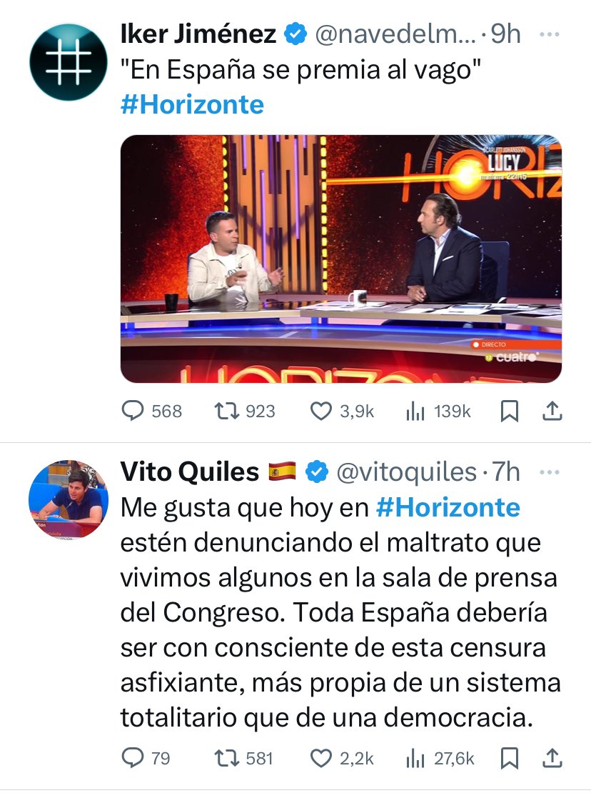 Pues Vito Quiles se ha dado por aludido.