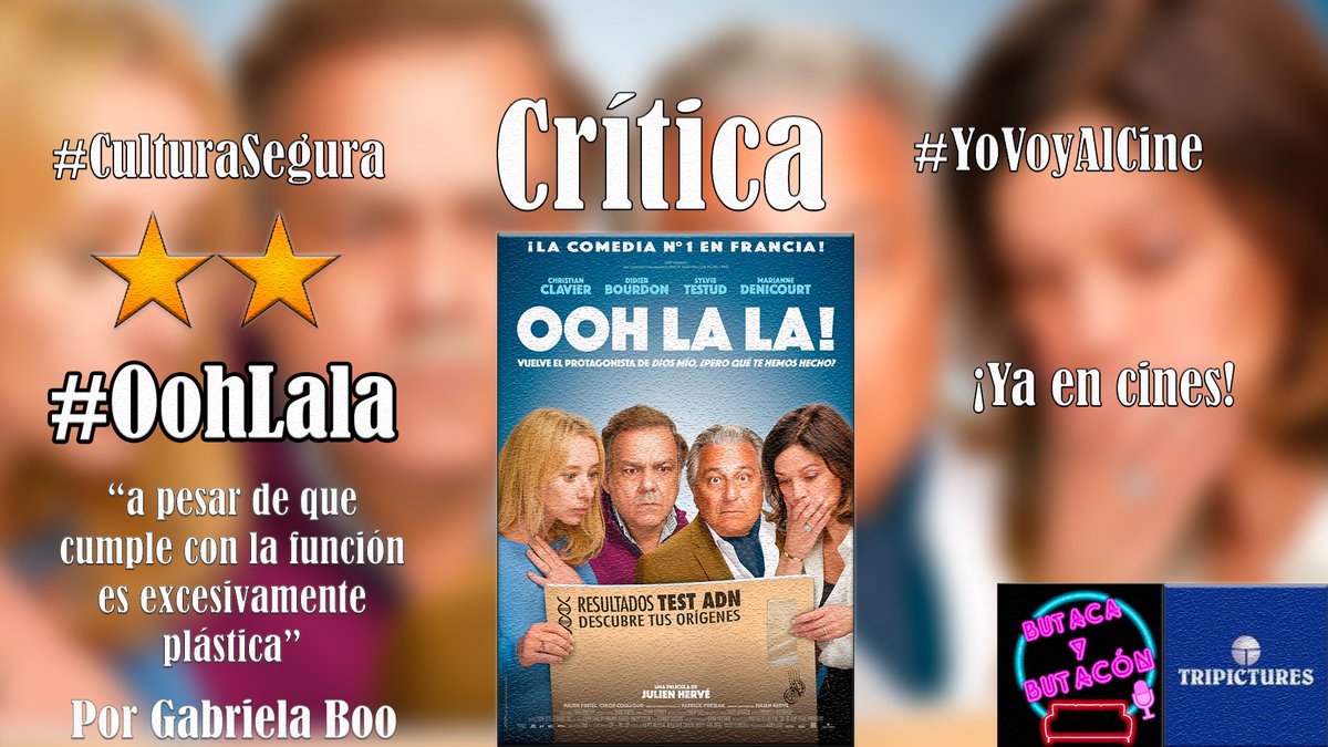 📝#Crítica #Cine #Cultura #Review #YoVoyAlCine 🇫🇷'Ooh Lala': Una comedia de castas y prejuicios. ⭐️⭐️ 'a pesar de que cumple con el cometido termina siendo una comedia plástica y previsible'. 📝Por Gabriela Boo #OohLala ¡Ya en cines! la-fm.es/?p=37179