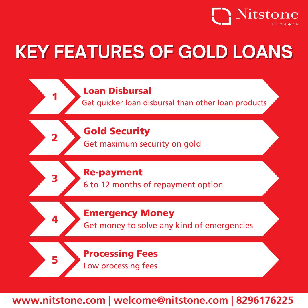 Unlock the treasure trove of benefits with Gold Loans! 🌟 Tap into financial security with ease using our key features:

Experience the convenience and reliability of Gold Loans today! ✨ #GoldLoans #FinancialFreedom #InstantCash