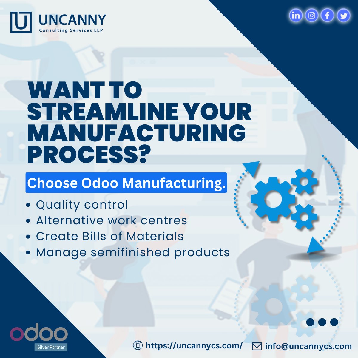 Why Odoo manufacturing?

The Odoo manufacturing Module comprises various features and processes meant for facilitating the small and medium manufacturing enterprises. 
🔗 uncannycs.com/streamline-you…

#Uncannycs #odoo #odooerp #manufacturing #business #ERP #inventorymanagement #SME