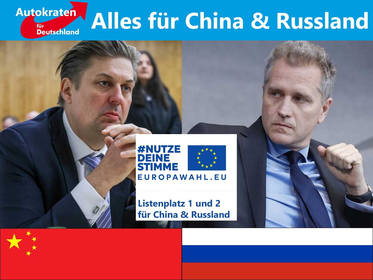 Nicht vergessen! Die selbsternannte Putin Freundin #AfD verschweigt uns ihre mutmaßlich korrupten Spitzenkandidaten für die #Europawahl_2024. Das ist unfair. Wo sie doch angeblich unschuldig sind. 👇👇👇👇