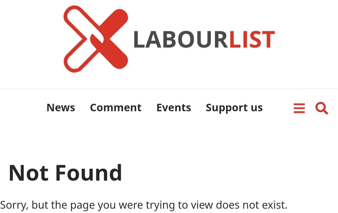 Intriguing - @LabourList appears to have deleted a report saying Labour had suffered a 'humiliating disaster' in Newcastle, losing two seats to the Greens. To be fair, the Starmer-supporting website has covered the Gaza backlash in Oldham (though not Bolton).