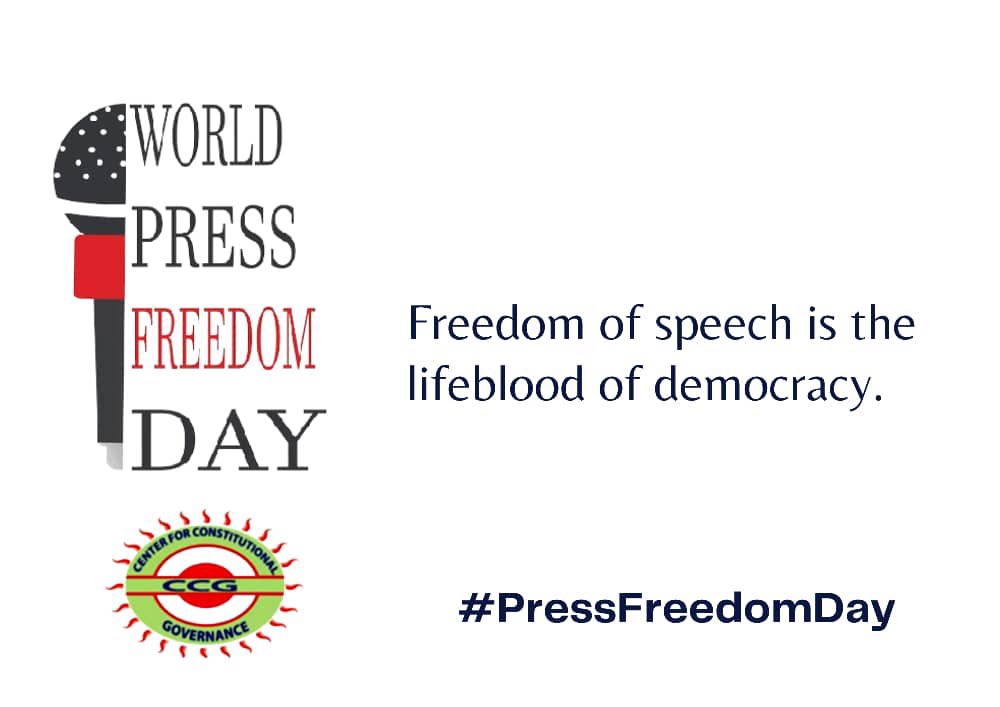 Freedom of speech is the lifeblood of democracy #PressFreedomDay