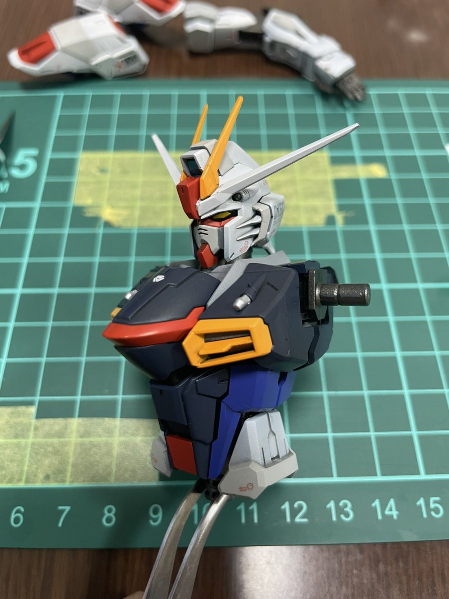 デカール中
#ガンプラ　
#トルソーの魅力
これがピークでかっこいいかもw