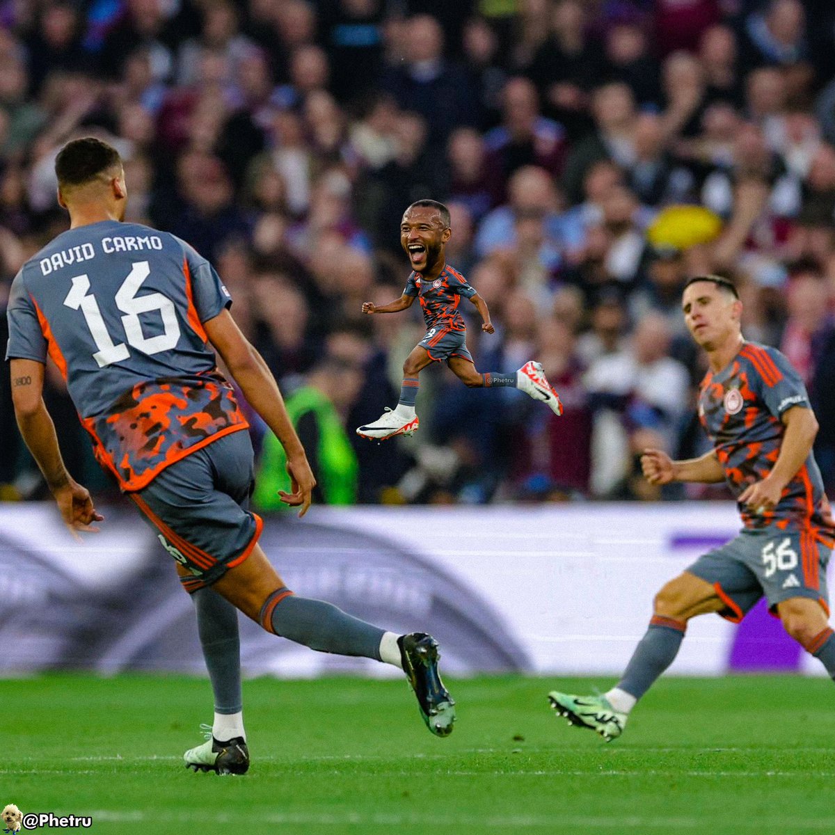 Ayoub El Kaabi has scored a 39’ minute hat-trick against Aston Villa in the Europa Conference League! 🤯