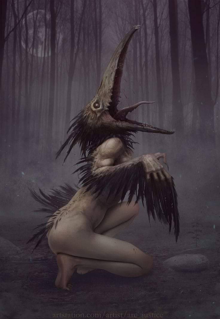 Birdman #HorrorArt #forest #Fantastico #MutantFam #creature