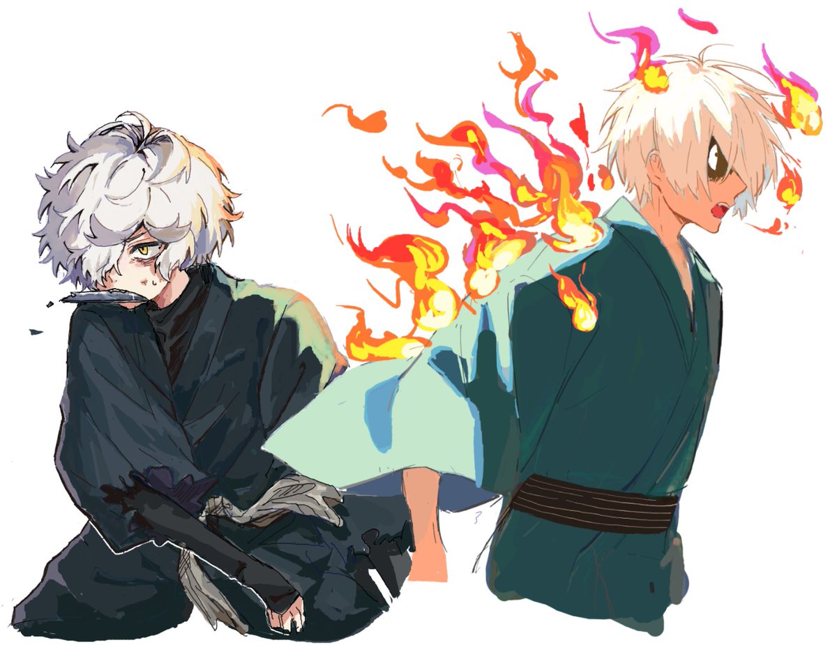 ゲ謎「ゲ謎×地獄楽の合作絵チャ 」|えびちゅろのイラスト