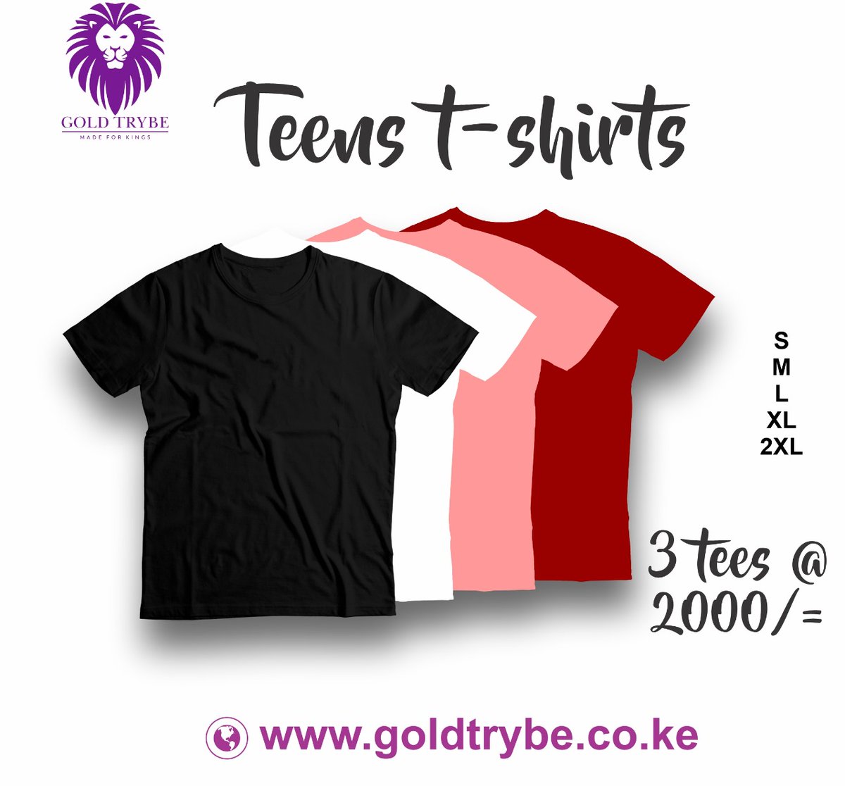 GOLD TRYBE PRODUCT OF THE DAY

PREMIUM QUALITY TSHIRTS 3Pcs
All colours and sizes available 
Call or Whatsapp - 0708 321372 
Price - 2000/=
Countrywide Delivery
M A D E  F O R  K I N G S.
goldtrybe.co.ke/product/3x-tsh…

#MadeforKings 
#tshirt