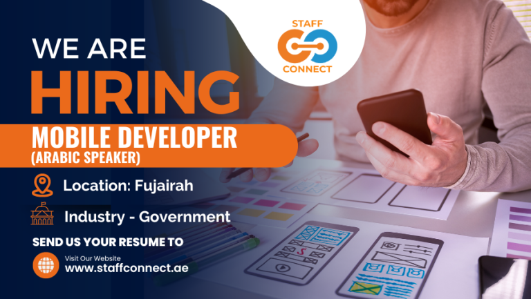 We Are Hiring For  Mobile Developer (Arabic Speaker)

Apply Here:- staffconnect.ae/job/mobile-dev…

#staffconnectuae #mobileappdeveloper #appdevelopment #iosdev #androiddev #mobileapps #appdesign #mobiletech #appdevlife #crossplatformdev #flutterdev #arabicspeaker #fujairah #uae