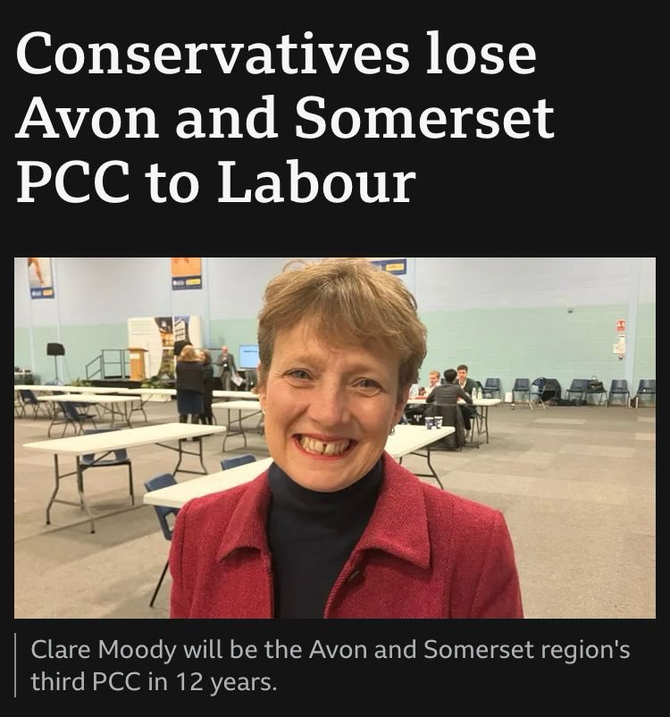 This is such good news. - people recognised that @ClareMoody4PCC is who we need to deliver change !
She will restore trust in policing, give our communities a voice and be visible and accountable 🌹
 Congratulations @ClareMoody4PCC 
#LabourGain