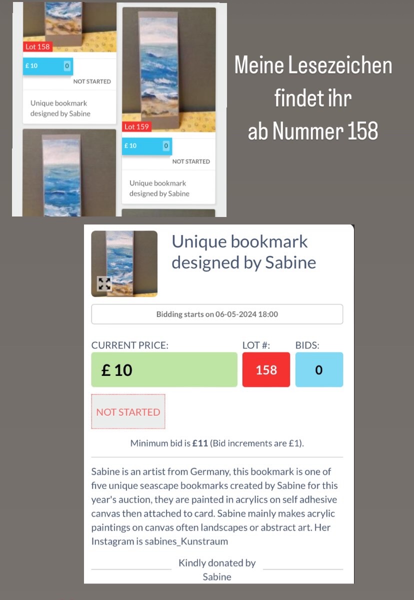 The #Bookmarkproject will start on 6th of May!! —> Coming Monday!! Link to the #auction: jumblebee.co.uk/bookmarkprojec… #charity for a school in Zimbabwe ‼️ #bookmarks #reading #WritingCommmunity #art #artist #kleinekunstklasse #FridayVibes #FridayFeeling #weekend #wochenende