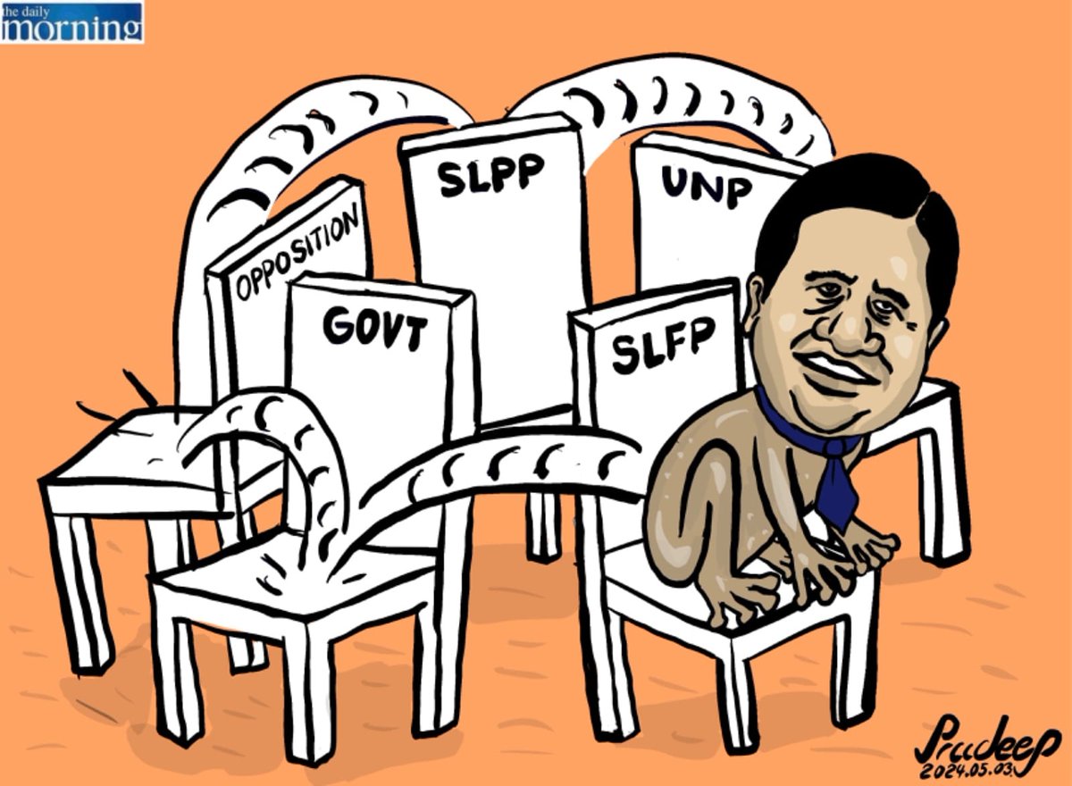 Cartoon by @RcSullan 

#lka #SriLanka #SLFP