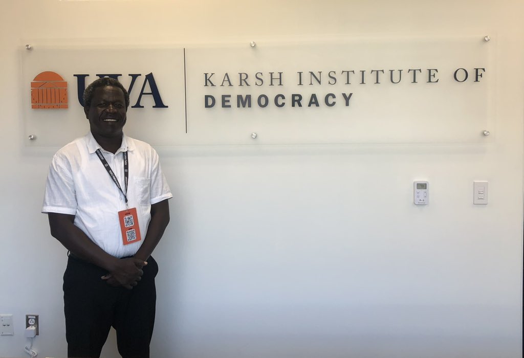 Together with Steve Parks a professor of English at the University of Virginia. He is also chair of the Karsh Institute of Democracy’s Democratic Futures Project. I am deeply honored to be a Democracy Fellow under his stewardship. @StephenJParks @CANVASNVS @SrdjaPopovic @EUinUG.