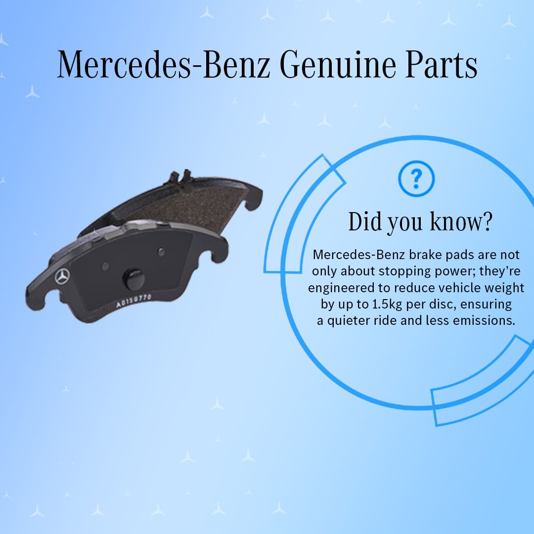 Mercedes-Benz genuine parts are crafted to exacting standards for performance, reliability, and safety. Designed to seamlessly integrate with your vehicle, they ensure optimal performance and longevity.

#MercedesBenz #GenuineParts #MercedesBenzIndia #SundaramMotors #Coimbatore