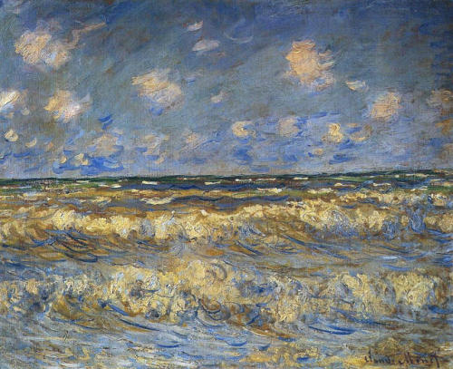 Mare mosso, 1881 , Claude Monet