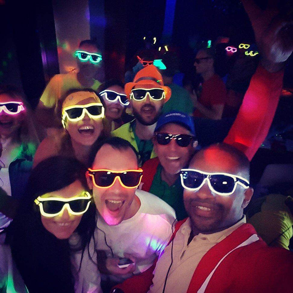 #fridayfreebie we are giving away some #neon LED #sunglasses today! Simply #RT with your colour choice & #follow by 8pm to enter! #competition #freebiefriday #win #comp #EDM #Festival #SW4 #BlackFriday #Creamfileds #officeparty #TGIF #Tomorrowland