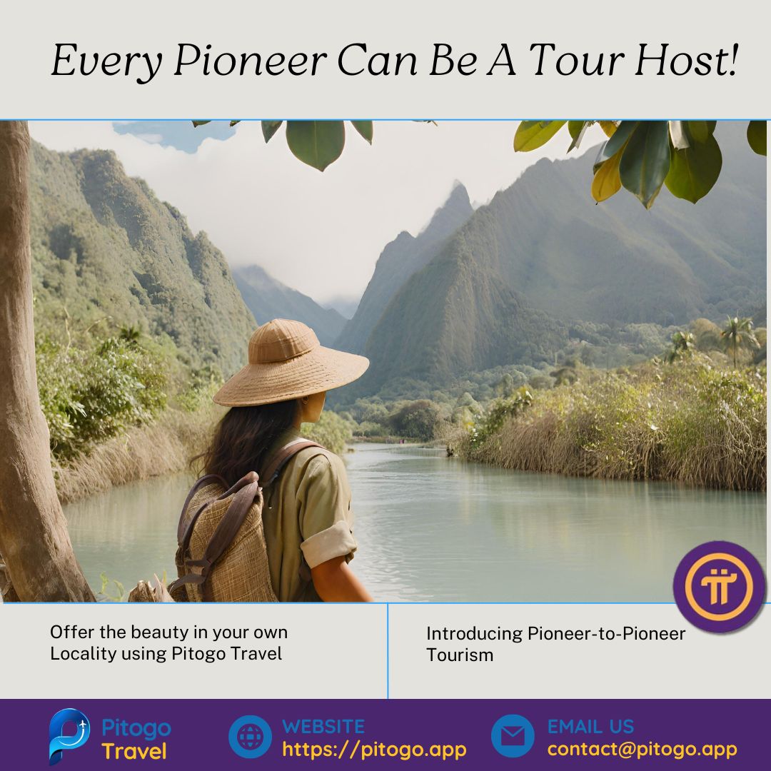 What is P2P Tourism?
P2P Tourism, also known as Pioneer-to-Pioneer Tourism, is not just a trend – it's a movement that empowers local pioneers like you to create personalized tours and share the hidden gems of your community with fellow travelers.

#PitogoTravel #P2PTourism