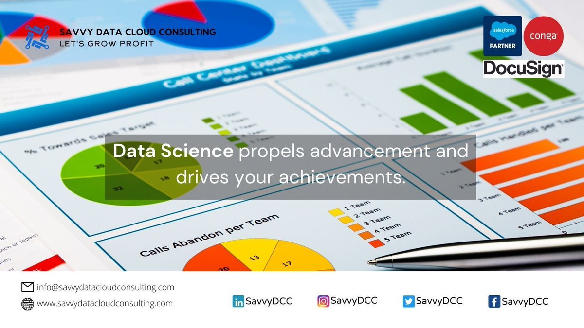 Data science propels advancement and drives your achievements. 
Read more: buff.ly/3H3RMSY 
#datascience #businessdecisions #dataanalytics #businessanalytics #data #business #analysis #interpret #decide #validate #businessintelligence #decision #SavvyDataCloud #Salesforce