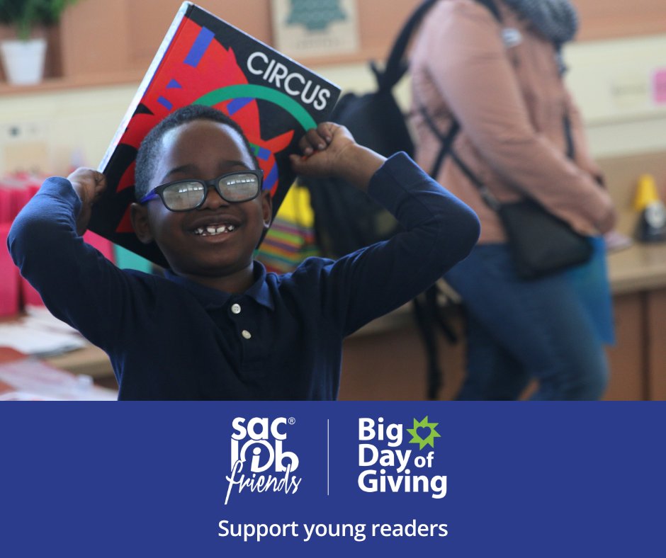 Still up? It’s not too late to make your gift to the @saclibFriends for #BigDayofGiving and give children what could be the first books they ever take home. Give now at bit.ly/SacLibBDOG