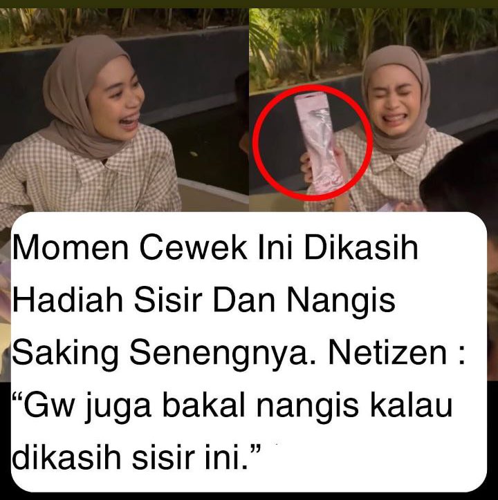 Siapa yg ga nangis kalo dikadoin sisir satu ini sih😭😭 - a thread