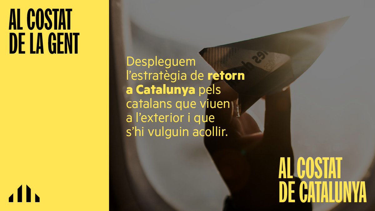 +360.000 catalans i catalanes viuen a l’exterior, l'estratègia de retorn servirà per donar suport a totes aquestes persones. ✈️ Despleguem el Pla de Retorn aprovat el 2023 per ajudar tant en l’àmbit personal i social com en el laboral i professional #CATexterior