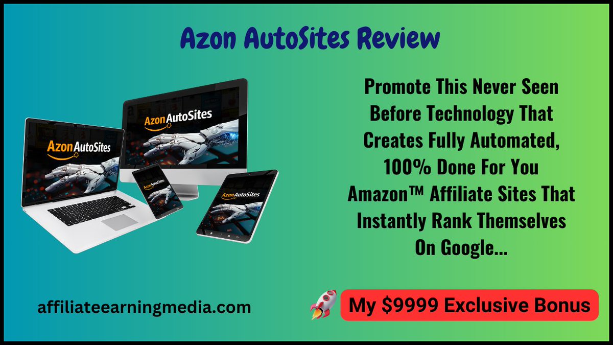 Azon AutoSites Review: Automated Amazon Affiliate Sites Maker
Read Full Review: smartxgen.com/azon-autosites…
#AzonAutoSites #AmazonAffiliate #AffiliateMarketing #AutomatedSites #AffiliateWebsites #OnlineBusiness #PassiveIncome #DigitalMarketing #ProductReviews #AmazonProducts