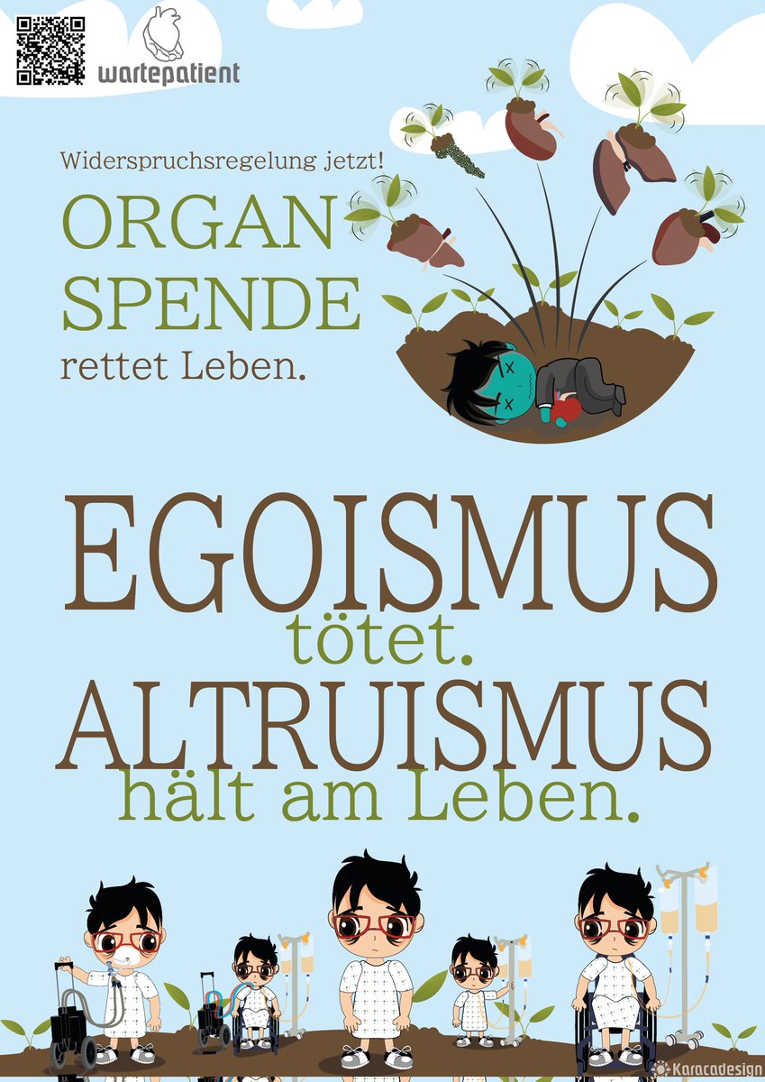 Mensch und #Egoismus:

 „Jeden Tag noch ein. Jeden Tag noch zwei. Am Ende gehört alles dir.“

#Organspende rettet leben!