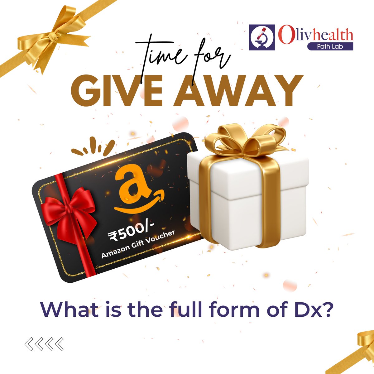 Comment your answer and stand a chance to win an Amazon voucher worth Rs 500. Steps: 1. Follow us on Insta, FB, YT & Twitter. 2. Tag 5 friends Entries valid till 10th May, 2024, 7 PM. #olivhealthpathlab #Contestalert #GiveawayAlert #healthcare