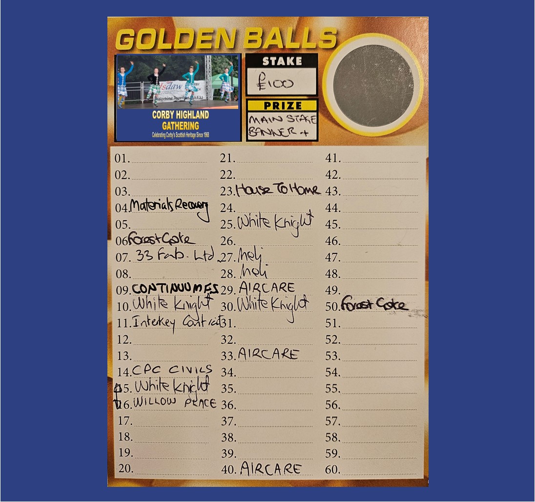This would mean so much if companies could help Corby Highland Gathering 2024!

Just £100 per number for the chance to win being one of our sponsors, get your banner on our main stage &amp; full page ad in our programme! 
Get in touch now for more info

#corbyhighlandgathering #corby