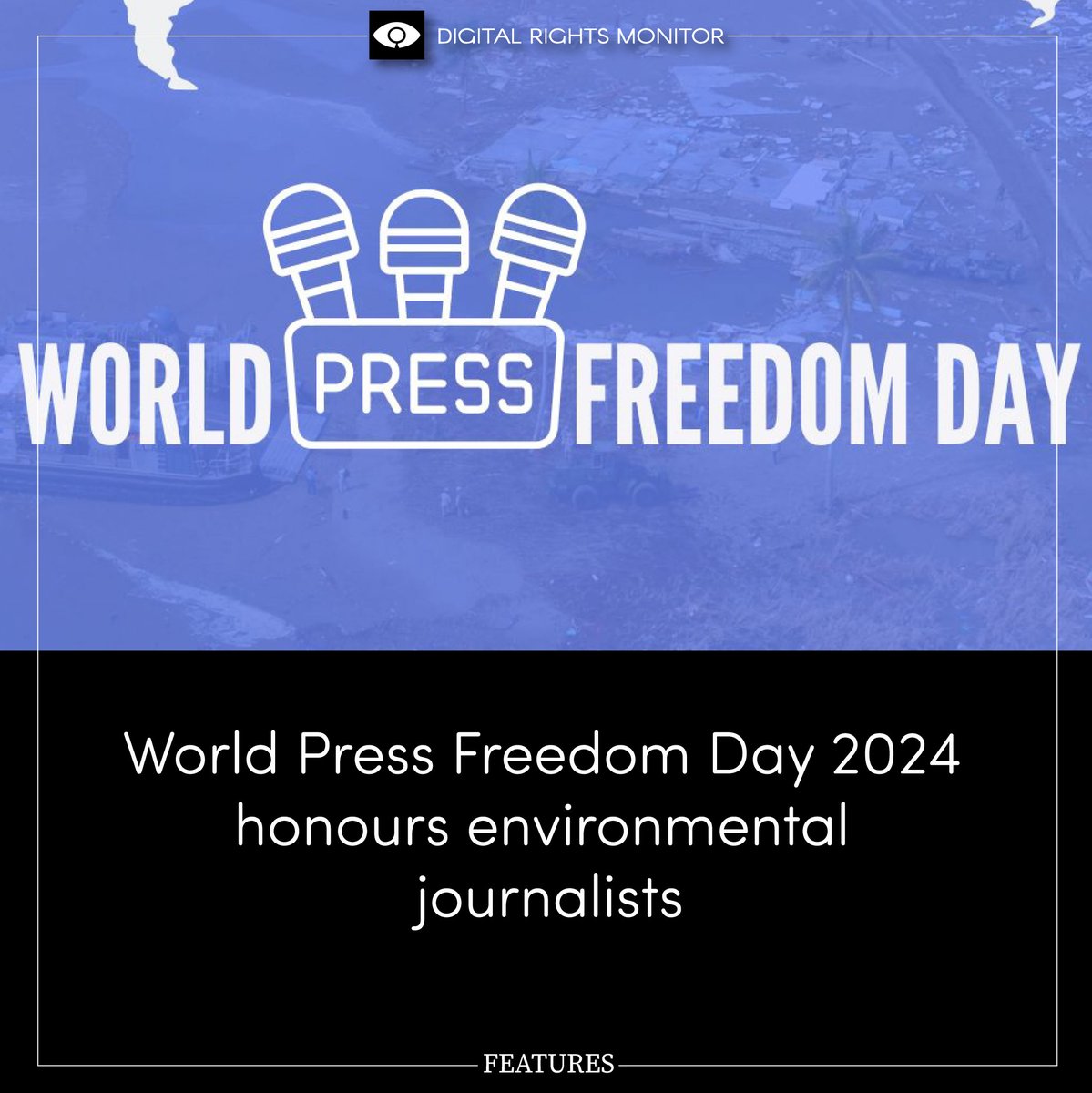 World Press Freedom Day 2024 honours the courage, passion, dedication, and perseverance of journalists who report from the frontlines of natural disasters and bring to light environmental degradation. Read: digitalrightsmonitor.pk/world-press-fr…