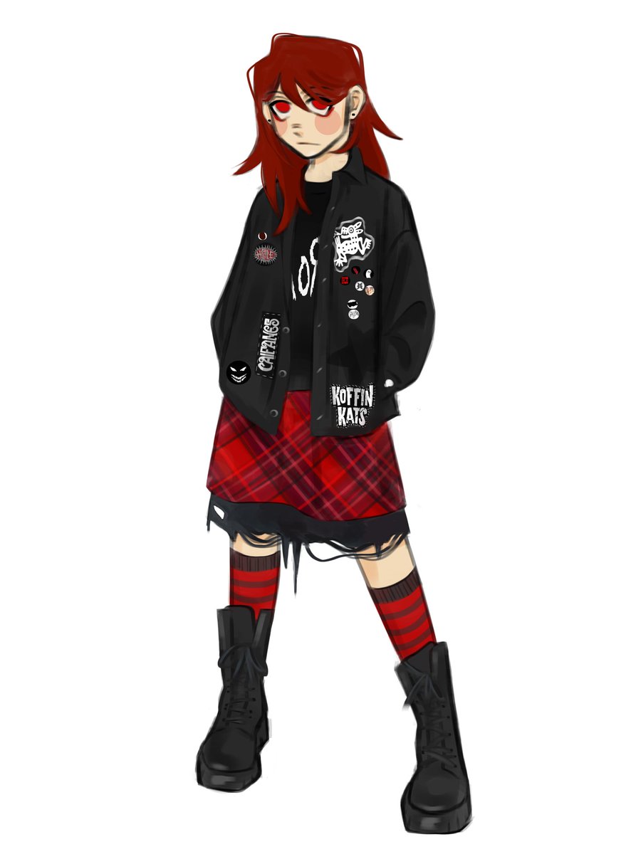 //they can't age or grow or change but if they COULD

I think as they get older, they would go through a long phase of wanting to fit in more with Zero and LC and that means wearing a lot of red.