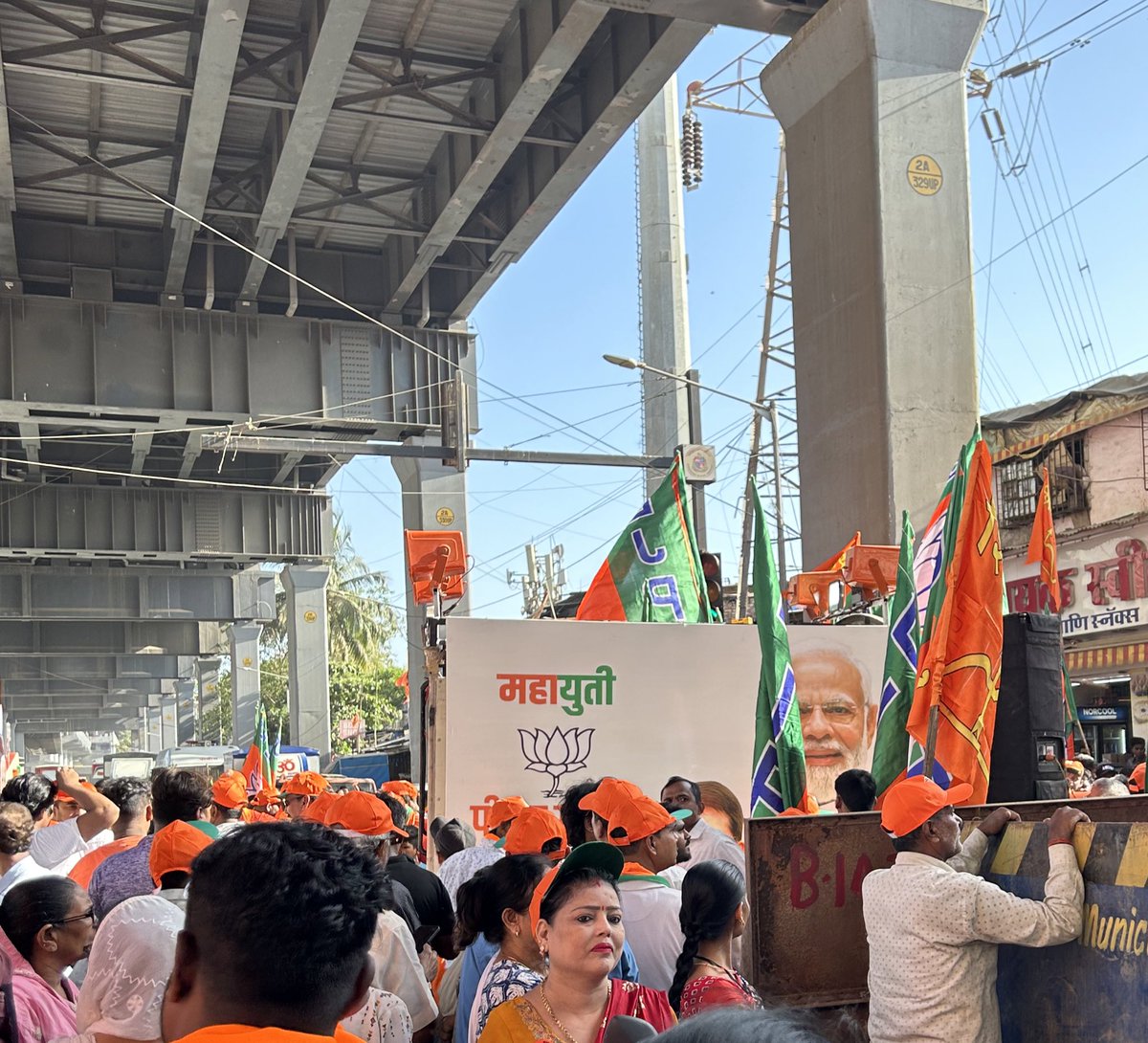 Mahayuti posters in Mumbai have no local leaders, only Modi