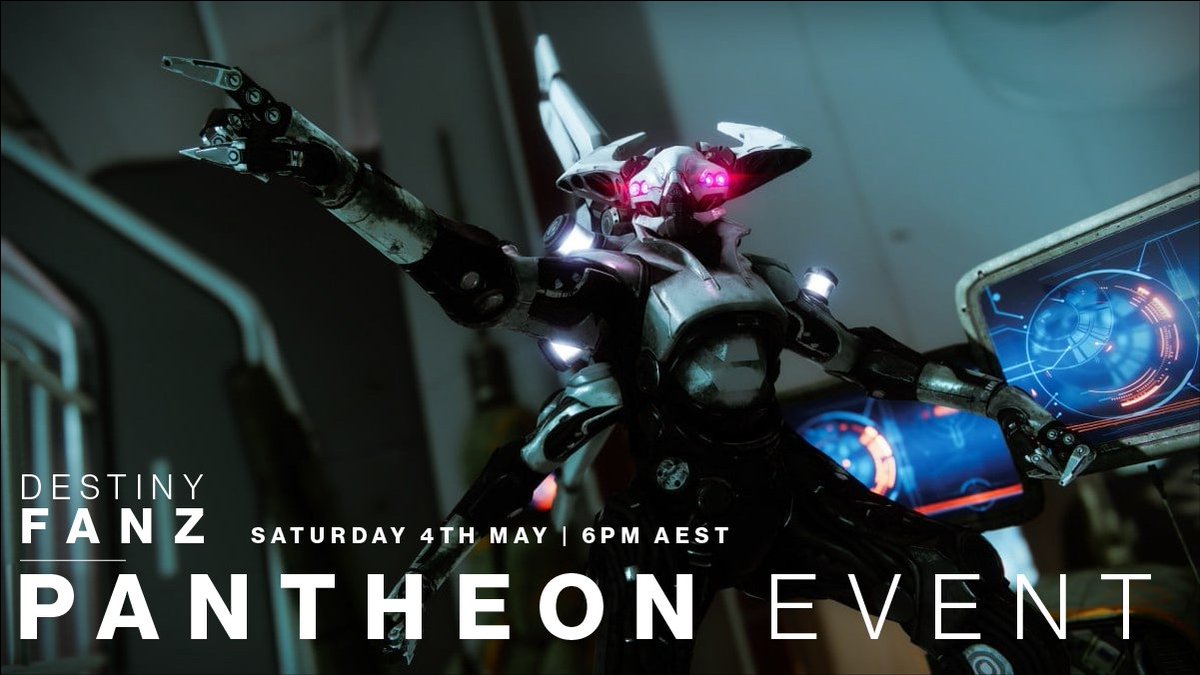 It's time to DESTROY the PANTHEON in another #DestinyFANZ event!! Stop by tomorrow night at 6pm AEST/8pm NZST to watch Team LordDjbj take on PANTHEON going up against Team Brotherhood. We will also have 3 Draconis Tetrachromas to giveaway thanks to @DestinyGameANZ😁 see you there