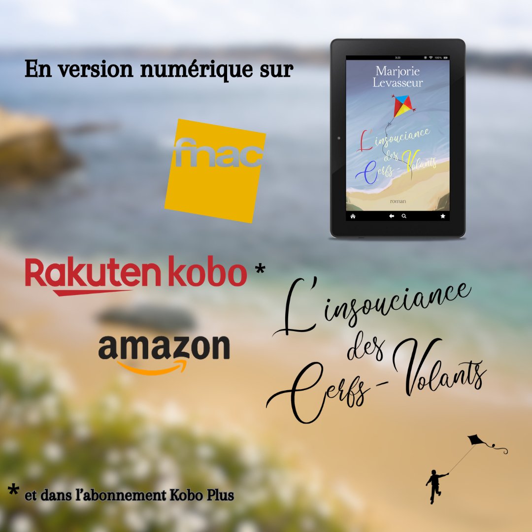 🎉JOUR DE SORTIE🎉

Ça y est !

🪁L'INSOUCIANCE DES CERFS-VOLANTS🪁
est enfin disponible dans sa version numérique

Sur
<a href="/AmazonKindle/">Kindle</a>  : amazon.fr/dp/B0CW1HLGZX
<a href="/Kobo_FR/">Kobo France</a>  : kobo.com/fr/fr/ebook/l-…
<a href="/Fnac/">Fnac</a>  : bit.ly/3JKtPkA
Vous êtes à un clic de le découvrir 😊